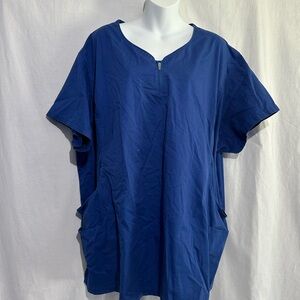 Butter Soft Women’s Navy Scrub Top – Size 4X